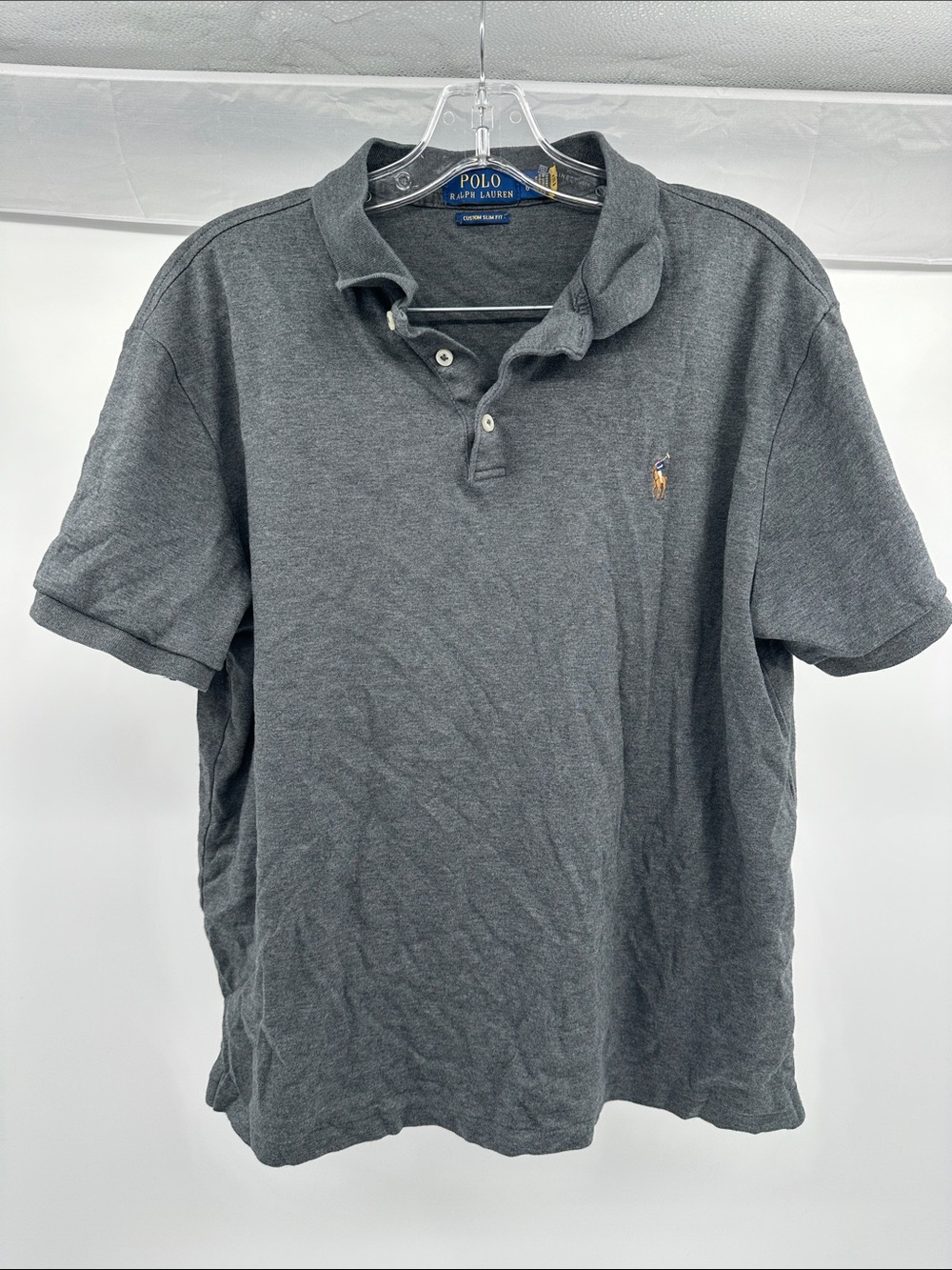 Polo by Ralph Lauren Charcoal Gray Short-Sleeve Polo